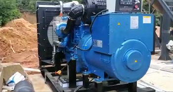 益陽(yáng)砂石廠明邦500kw發(fā)電機(jī)順利安裝調(diào)試完成視頻！