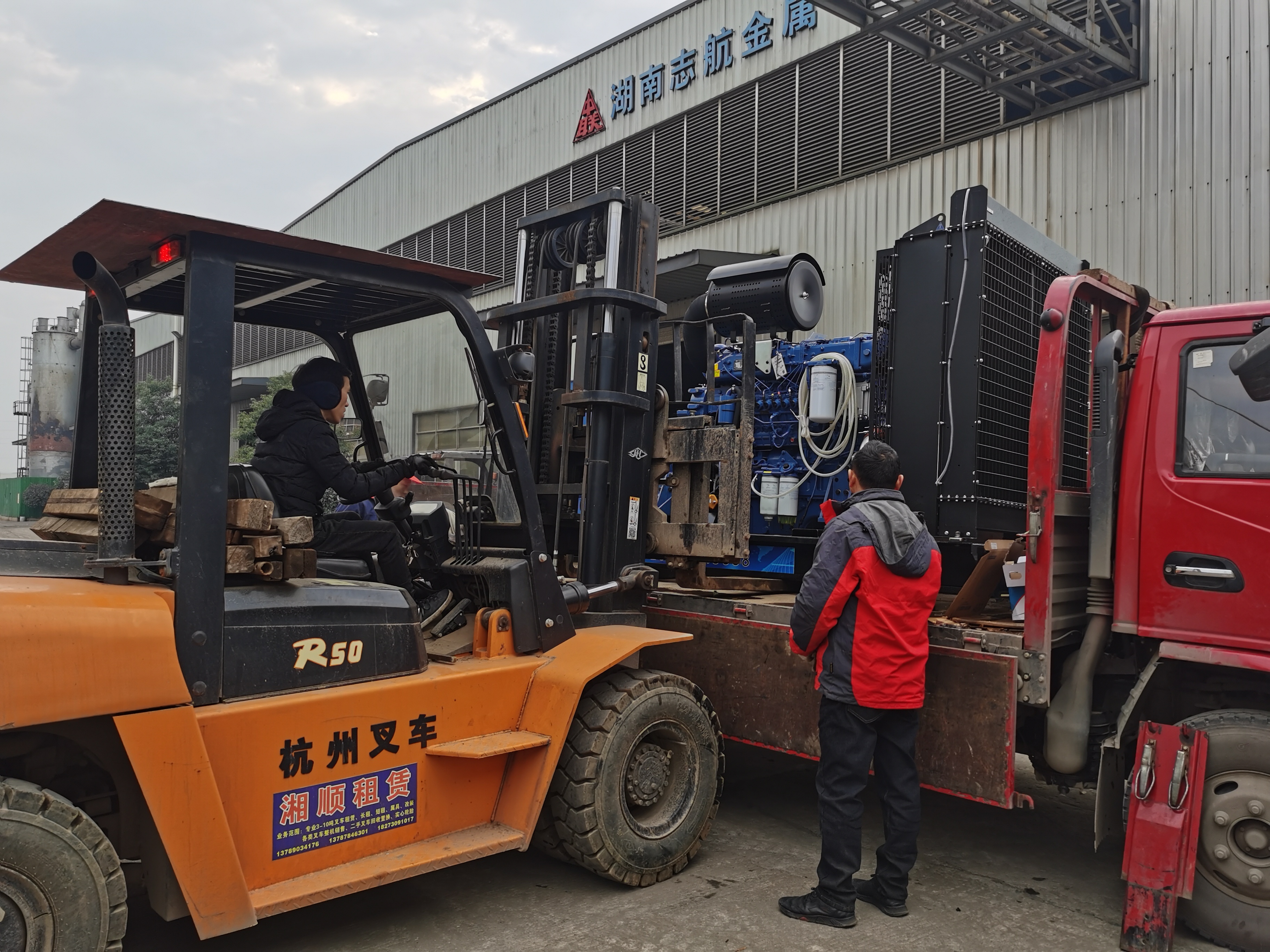 明邦500kw玉柴發(fā)電機(jī)在岳陽(yáng)順利安裝完成